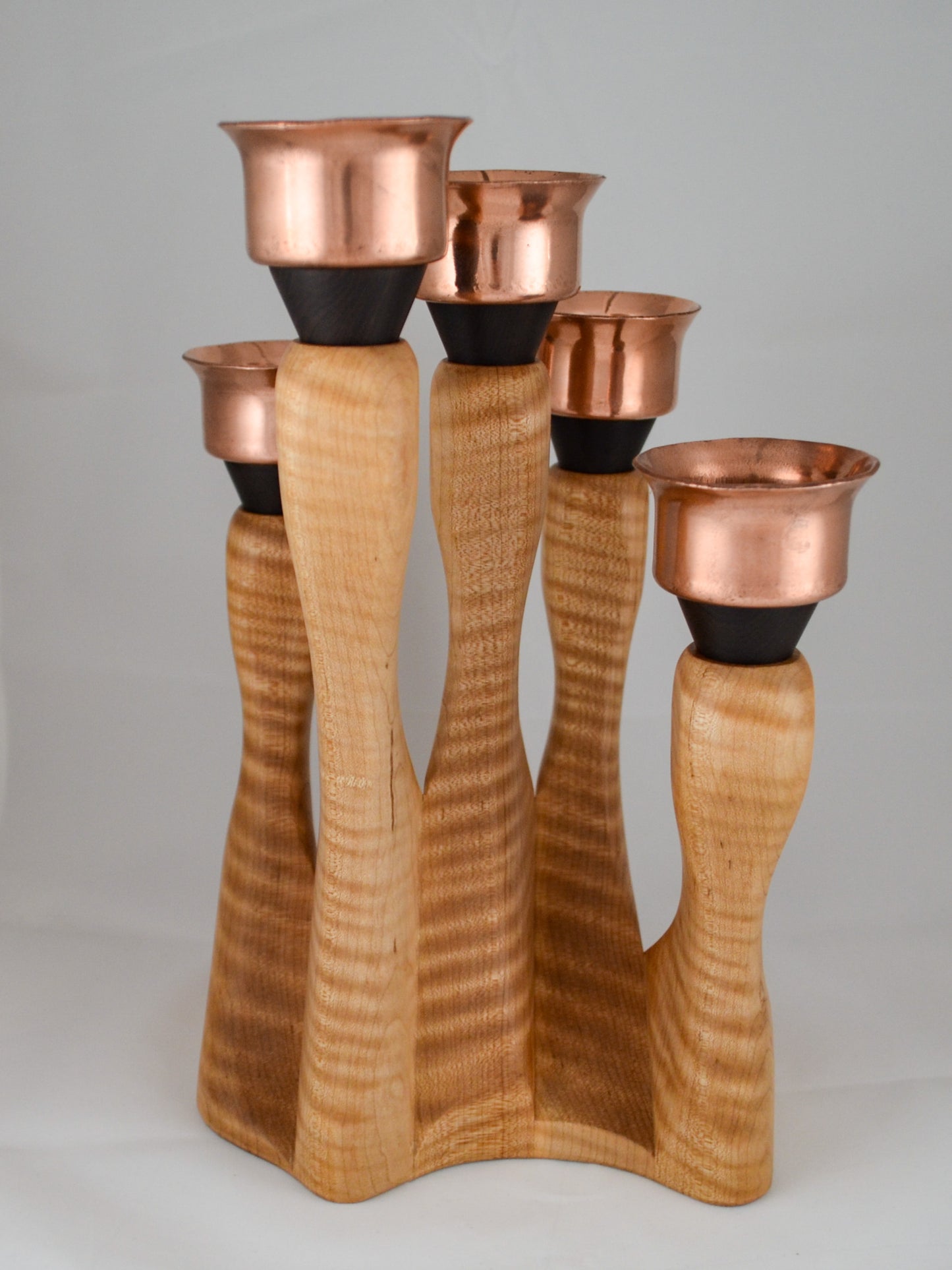 Curly Maple candelabra