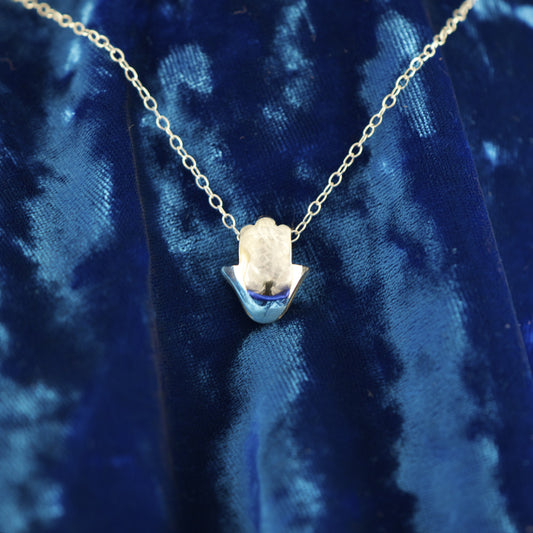 Domed Hamsa Necklace
