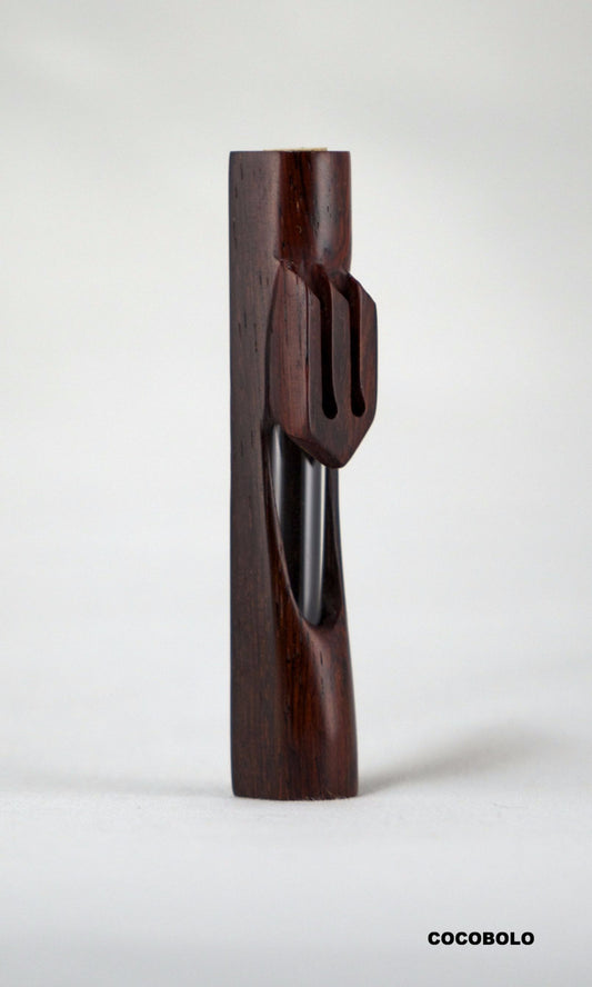 Small Cocobolo Wood Mezuzah Case