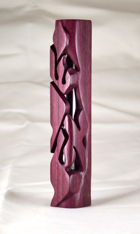 Purpleheart Yisroel Mezuzah Case