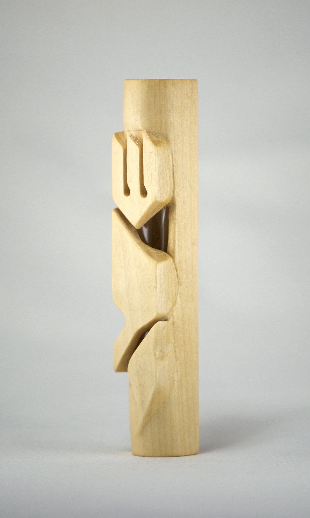 Basswood SHDY Mezuzah Case