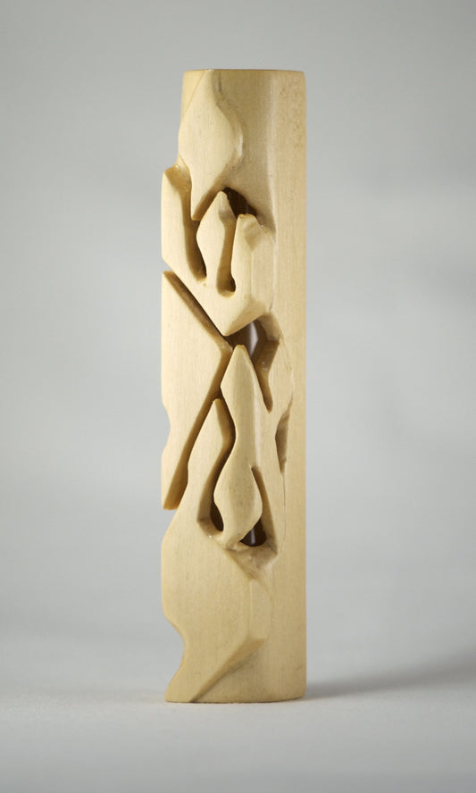 Basswood Yisroel Mezuzah Case