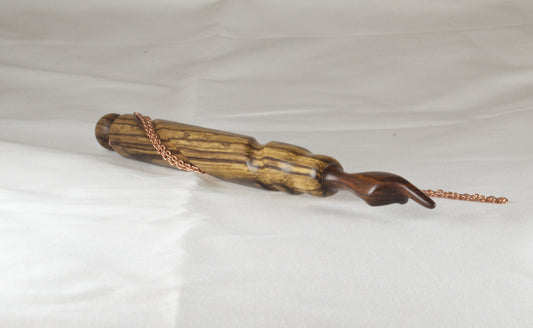 Single Spiral Zebra Wood and Cocobolo Yad