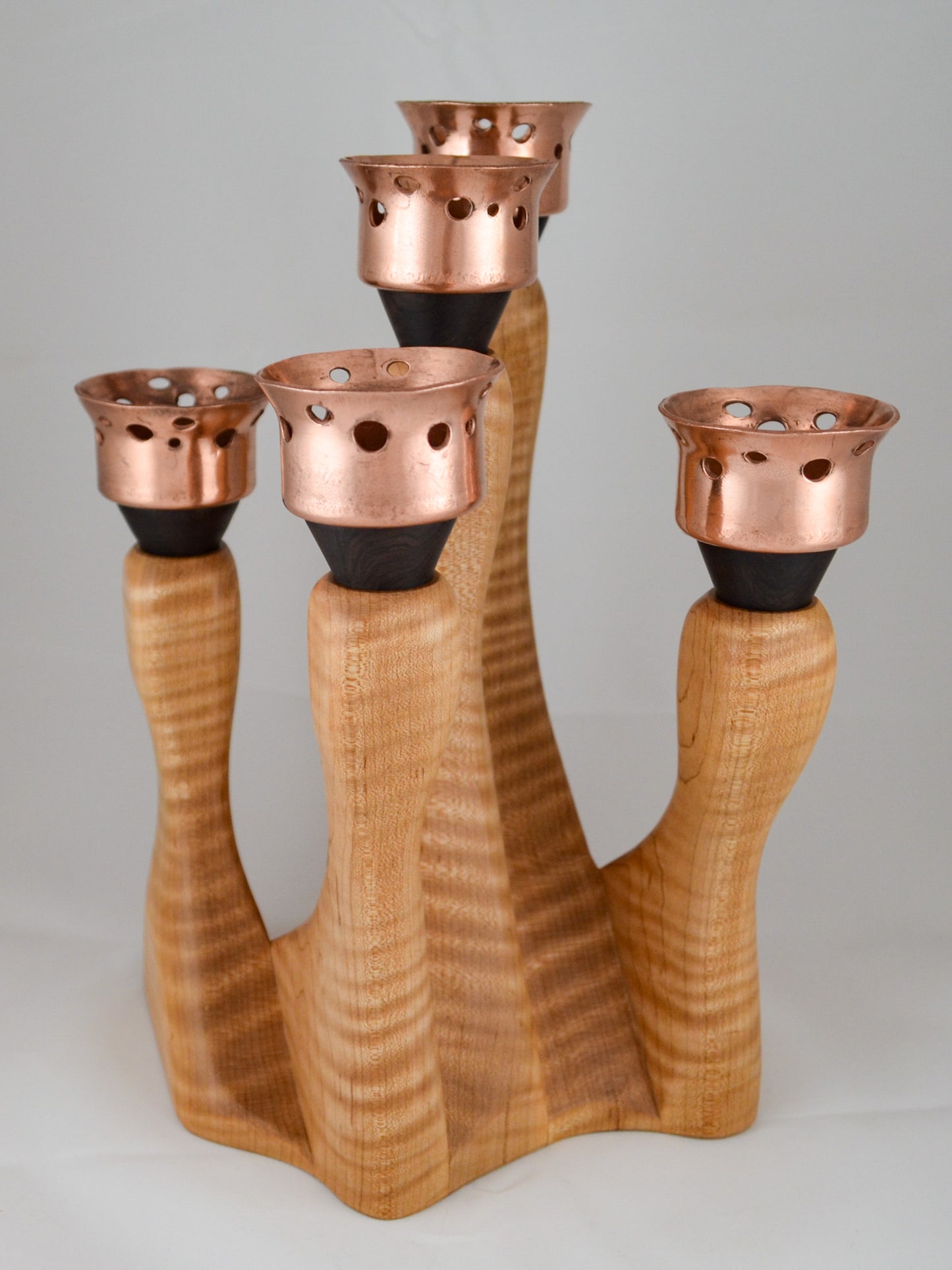 Curly Maple candelabra