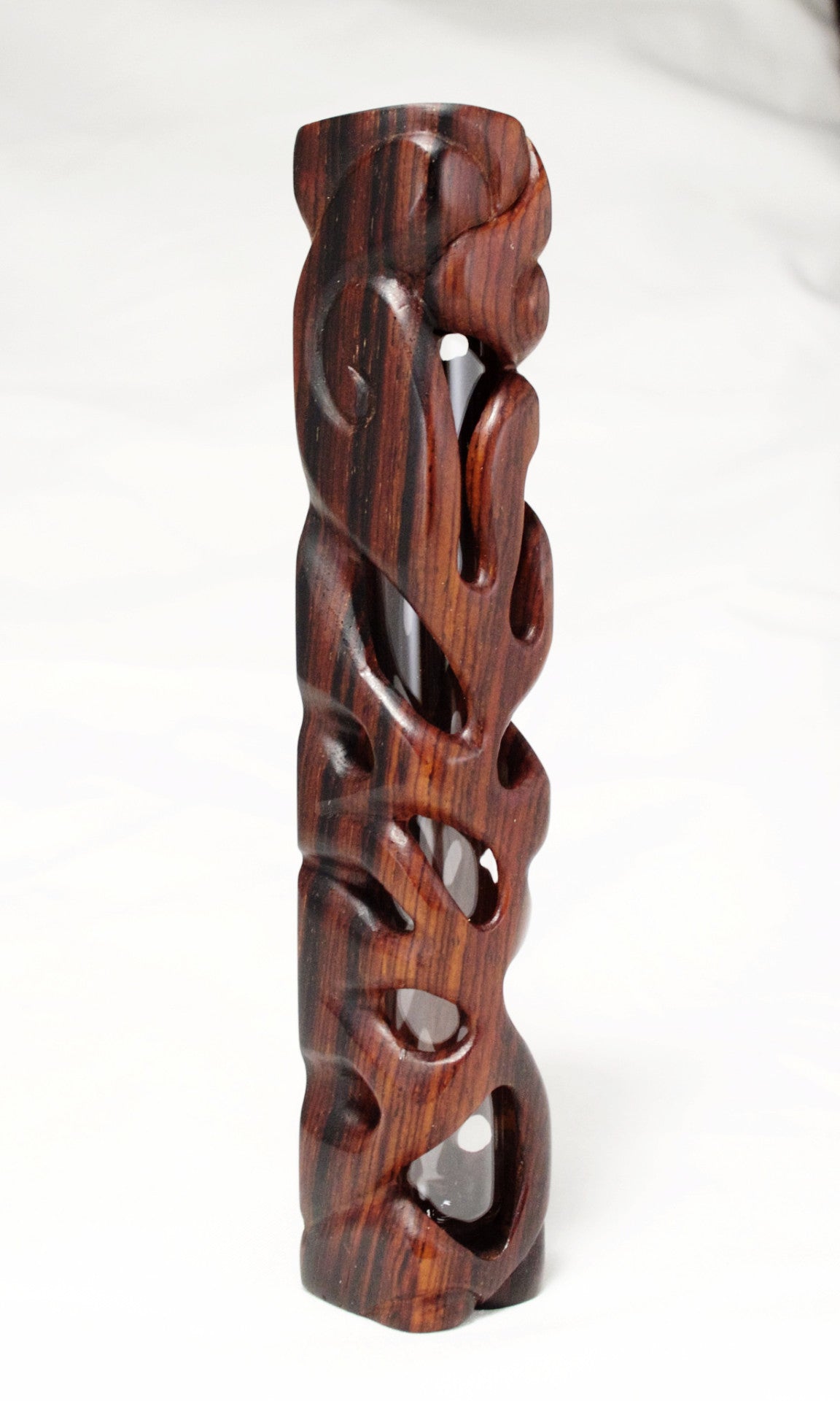 Holey Cocobolo Mezuzah Case