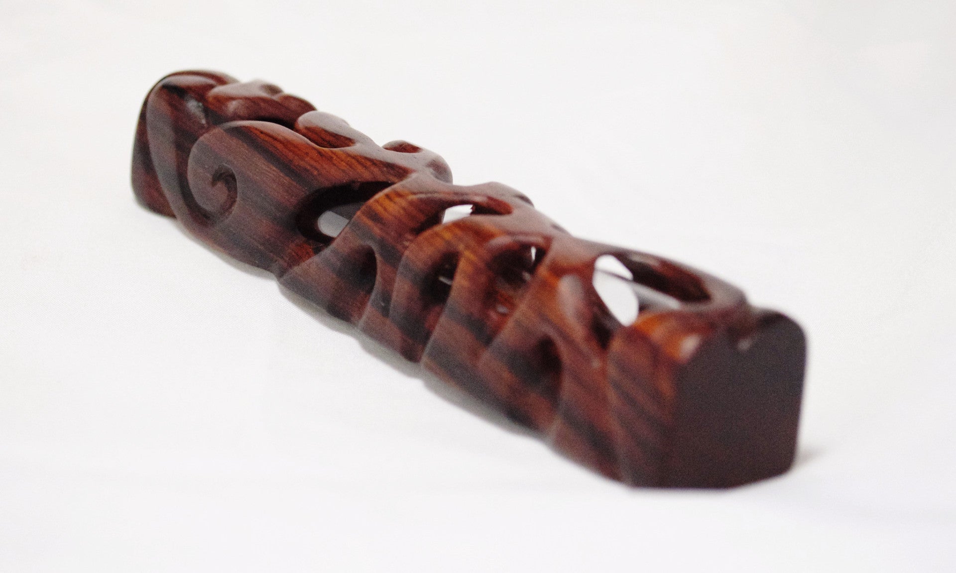 Holey Cocobolo Mezuzah Case