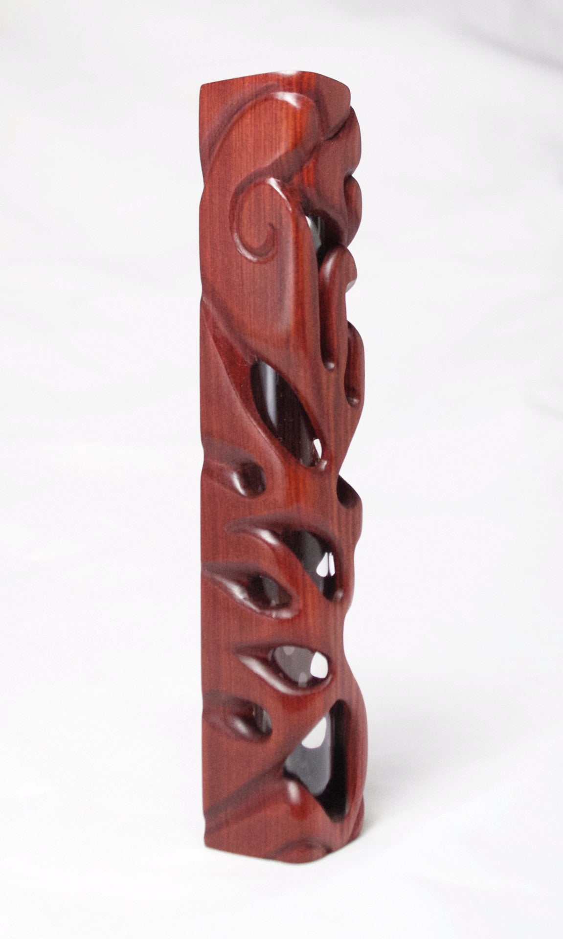 Holey Redheart Mezuzah Case