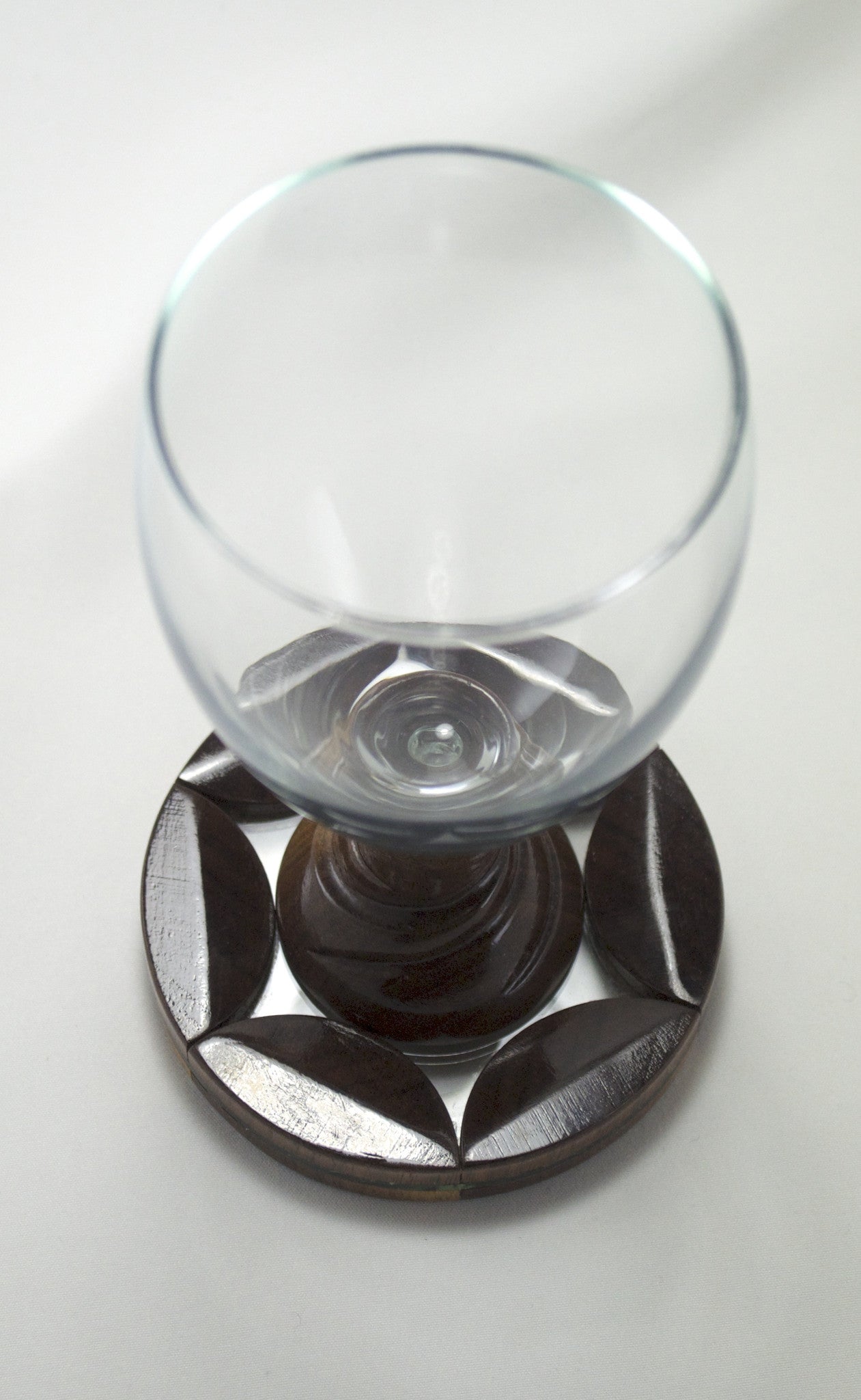 Walnut Wine Glass Kiddush Cup