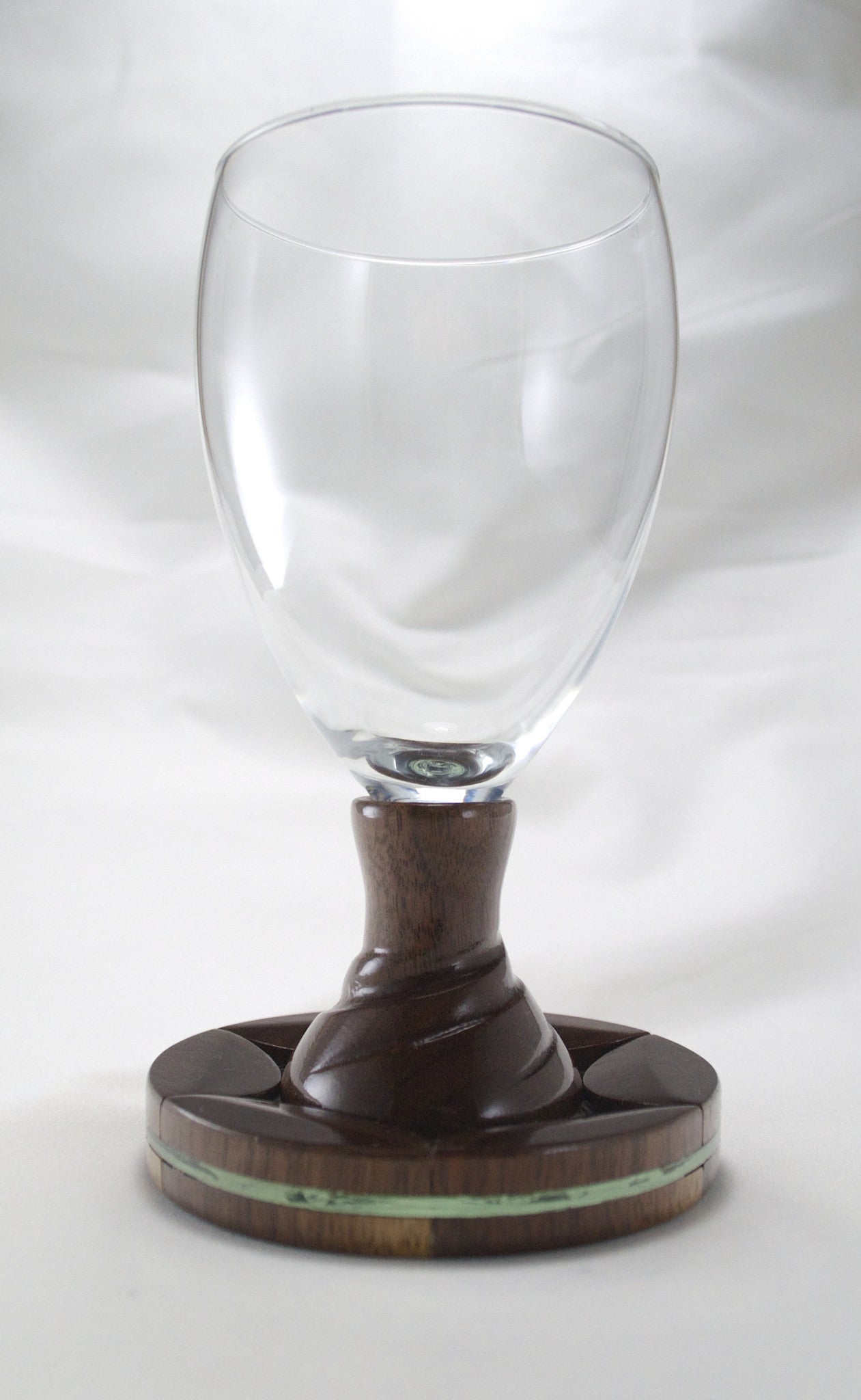 Walnut Wine Glass Kiddush Cup