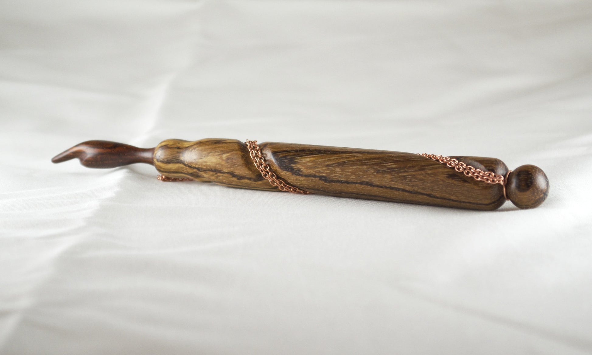 Single Spiral Zebra Wood and Cocobolo Yad