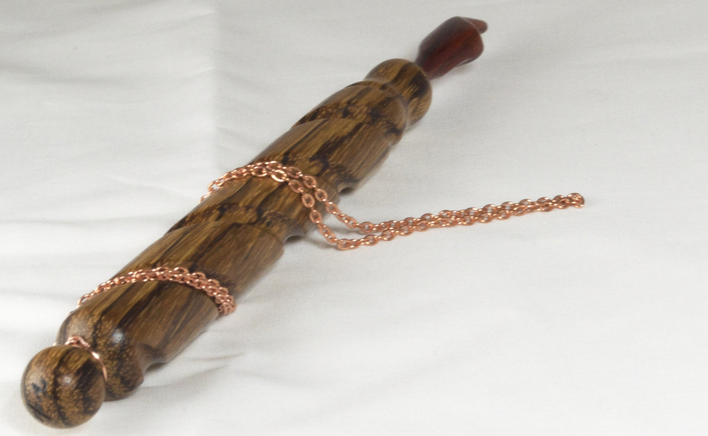 Double Spiral Zebra Wood and Cocobolo Yad